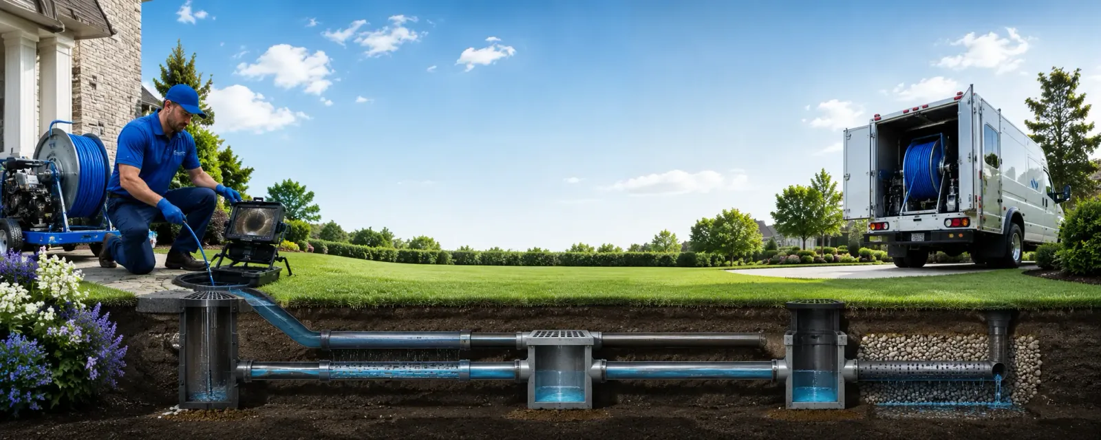 Outdoor drain cleaning information for Green, OH
